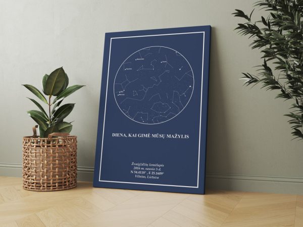Žvaigždžių žemėlapis "Pilkas mėnulis"